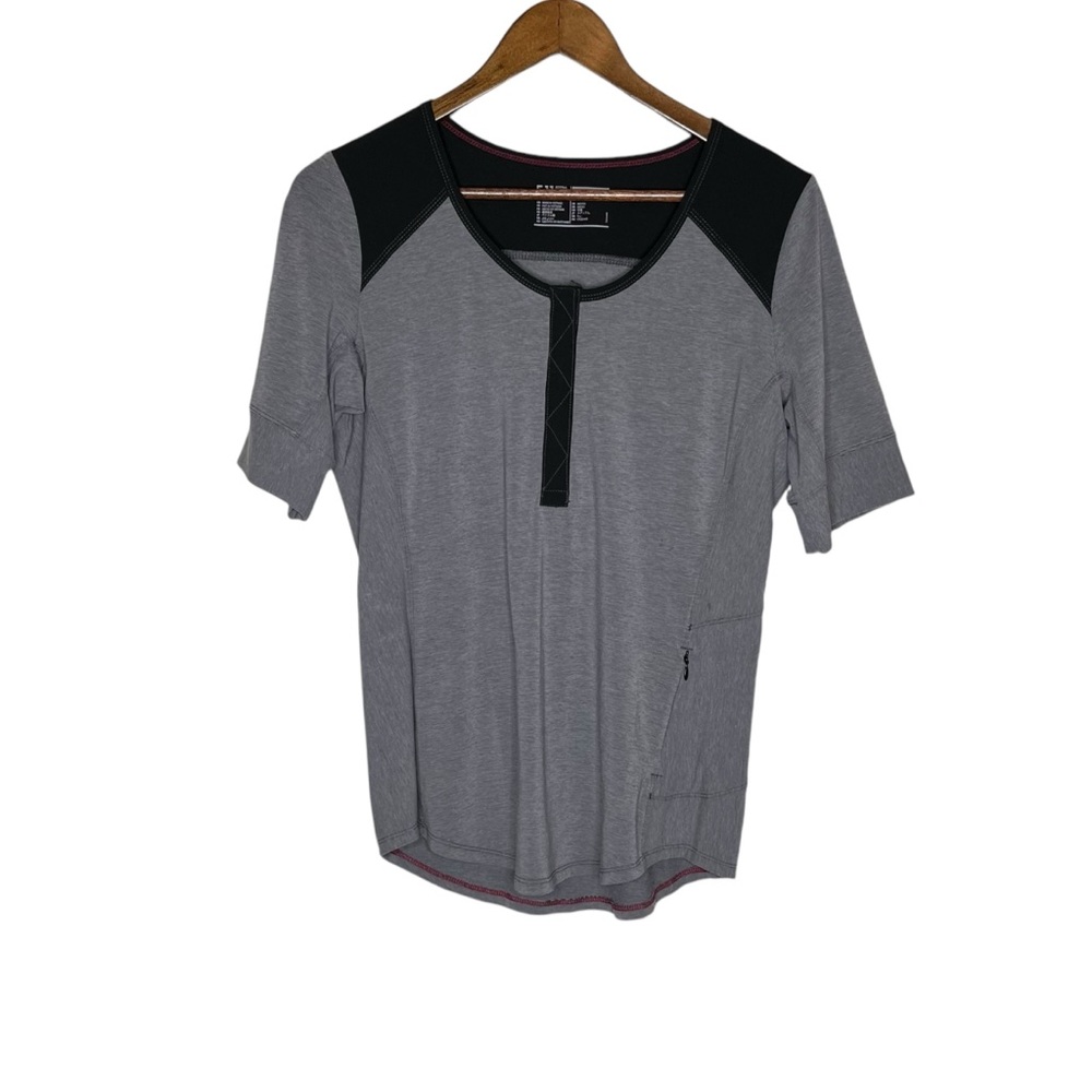 5.11 Tactical Women's Short Sleeve Top in Gray with Black Accents